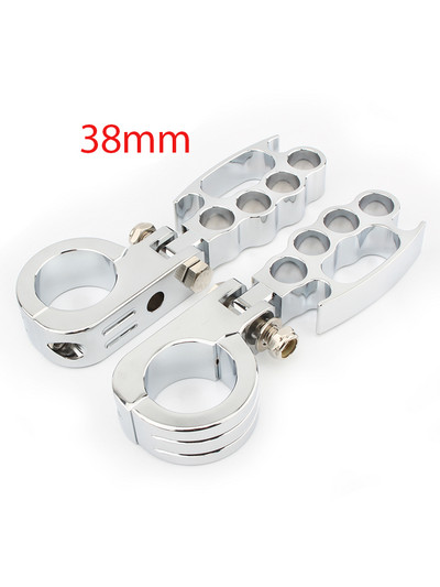 32 mm-es 38 mm-es autópálya lábcsapok motorvédő ütközőrúd bilincstartóval Harley Honda Kawasaki Cafe Racer Touring motorkerékpár krómhoz