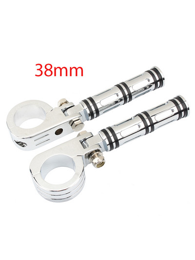 32 mm-es 38 mm-es autópálya lábcsapok motorvédő ütközőrúd bilincstartóval Harley Honda Kawasaki Cafe Racer Touring motorkerékpár krómhoz