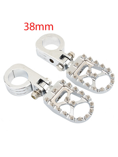 32 mm-es 38 mm-es autópálya lábcsapok motorvédő ütközőrúd bilincstartóval Harley Honda Kawasaki Cafe Racer Touring motorkerékpár krómhoz