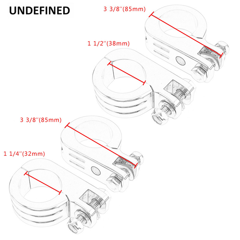 32 mm-es 38 mm-es autópálya lábcsapok motorvédő ütközőrúd bilincstartóval Harley Honda Kawasaki Cafe Racer Touring motorkerékpár krómhoz