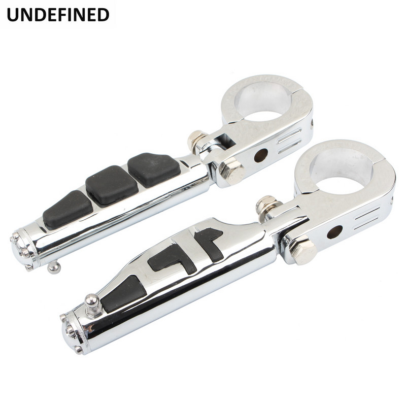 32 mm-es 38 mm-es autópálya lábcsapok motorvédő ütközőrúd bilincstartóval Harley Honda Kawasaki Cafe Racer Touring motorkerékpár krómhoz