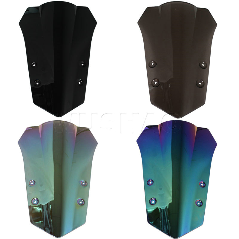 Motorkerékpár dupla buborékos szélvédő szélvédő képernyő 2015 2016 2017 Yamaha FJ 09 FJ09 MT09 MT-09 Tracer 900 Smoke Black