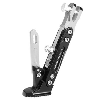 Állítható CNC fém motorkerékpár láb támasztóállvány elektromobil rúgás oldalsó állvány Tartós korrózióálló M3 doot tartókonzol