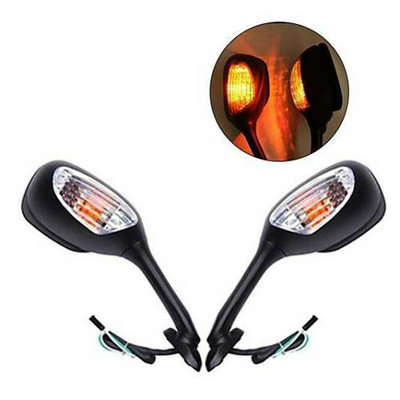 Motociklo galinio vaizdo veidrodėlis LED posūkio signalo galinio vaizdo veidrodėlis, skirtas Suzuki GSXR 600 750 2006 -2010 1000 2005-2007 K6 K7 K8