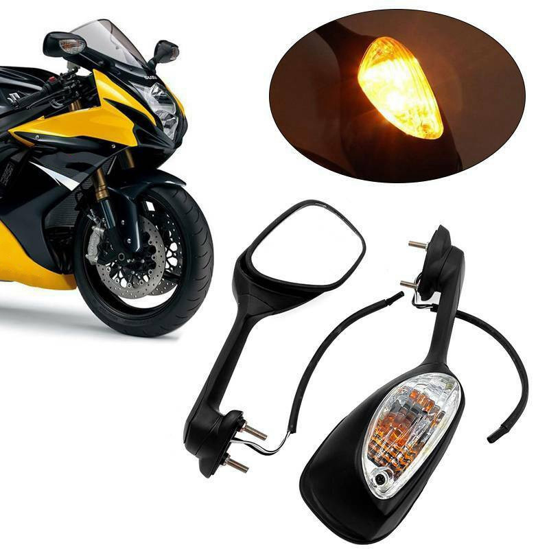 Motociklo galinio vaizdo veidrodėlis LED posūkio signalo galinio vaizdo veidrodėlis, skirtas Suzuki GSXR 600 750 2006 -2010 1000 2005-2007 K6 K7 K8