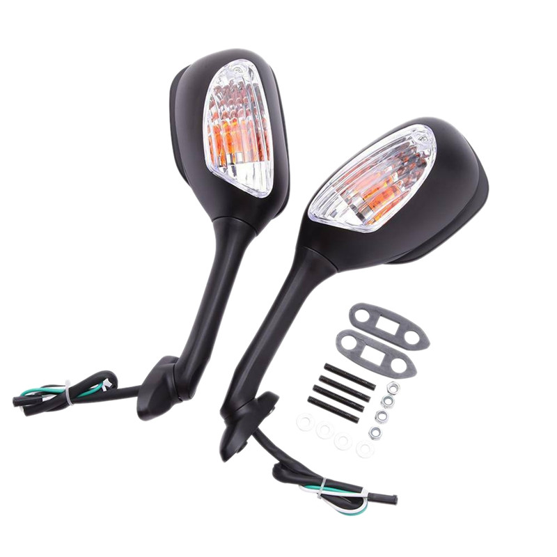 Motociklo galinio vaizdo veidrodėlis LED posūkio signalo galinio vaizdo veidrodėlis, skirtas Suzuki GSXR 600 750 2006 -2010 1000 2005-2007 K6 K7 K8