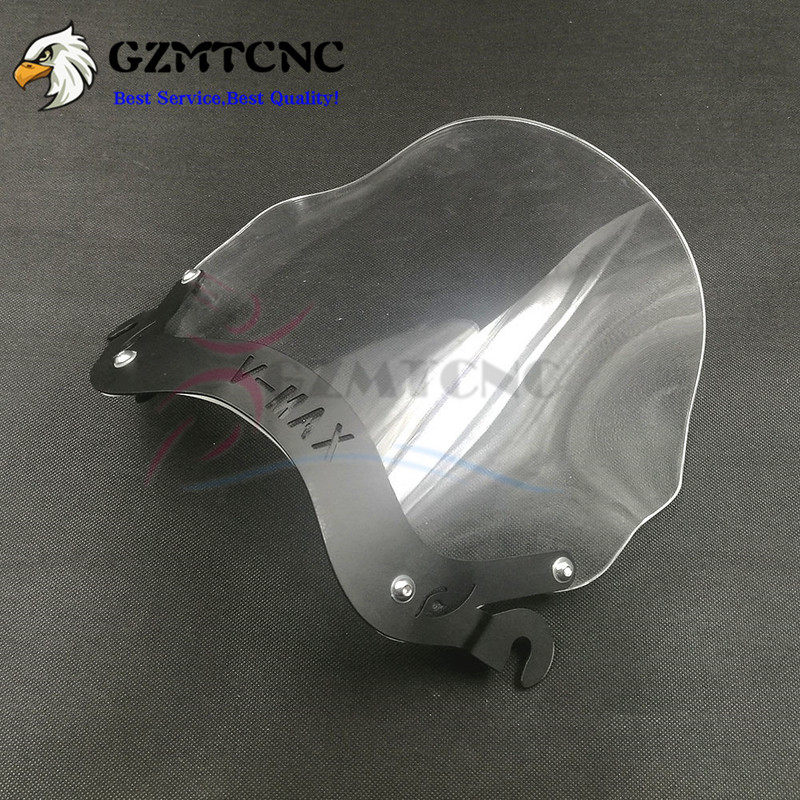 VMAX1200 VMAX1300 Motorkerékpár szélvédő ABS műanyag szélvédő, rögzítő készlettel Yamaha V-MAX VMAX 1200/1300 1985-2007
