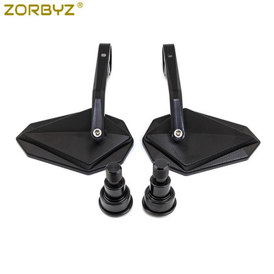 ZORBYZ Nové hliníkové bočné zrkadlo na riadidlá Black Diamond pre Yamaha XSR700 XSR900 XJ6 FZ1 FZ6 FZ07 FZ09 FZ10 MT07 MT09 MT10