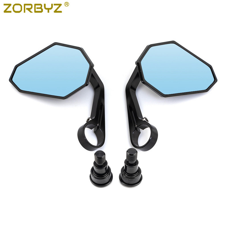 ZORBYZ Nové hliníkové bočné zrkadlo na riadidlá Black Diamond pre Yamaha XSR700 XSR900 XJ6 FZ1 FZ6 FZ07 FZ09 FZ10 MT07 MT09 MT10
