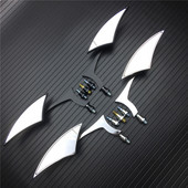 2 db 8/10 mm-es univerzális alumínium ötvözet motorkerékpár rúdvég oldalsó visszapillantó tükrök utcai motorkerékpár sportkerékpár aprítóhoz