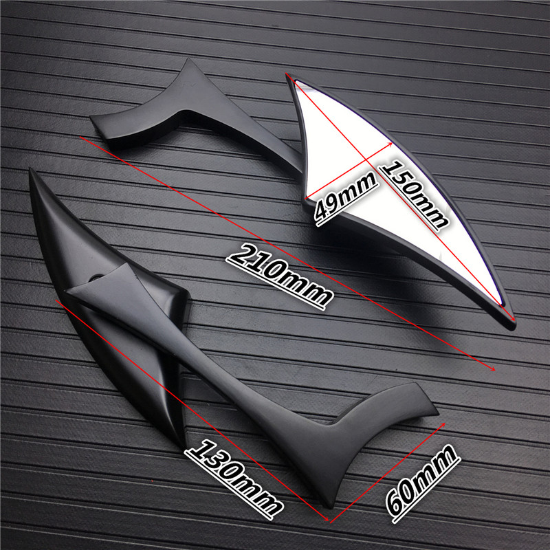 2 db 8/10 mm-es univerzális alumínium ötvözet motorkerékpár rúdvég oldalsó visszapillantó tükrök utcai motorkerékpár sportkerékpár aprítóhoz