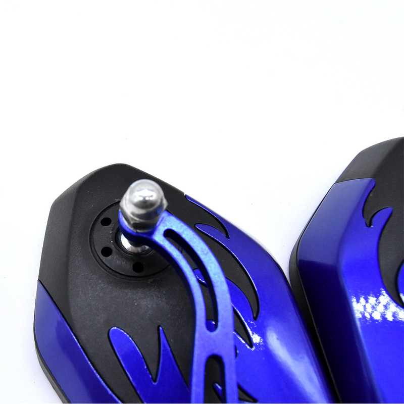 2 ks/sada 8/10 mm univerzálne motocyklové spätné zrkadlá s 360-stupňovým otáčaním pre motocykel, motorku, skúter, motorku, bočné zrkadlá