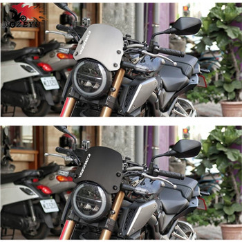 Мотоциклет с ЦПУ Черно предно стъкло Дефлекторна козирка за предно стъкло за HONDA CB650R Neo Sports Cafe CB1000R Neo Sports Cafe 2018-2021