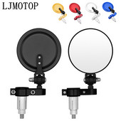 Univerzálne motocyklové zrkadlá, 3-palcové okrúhle skladacie bočné zrkadlo na konci tyče pre Ducati 696 MONSTER 796 MONSTER HYPERMOTARD 796