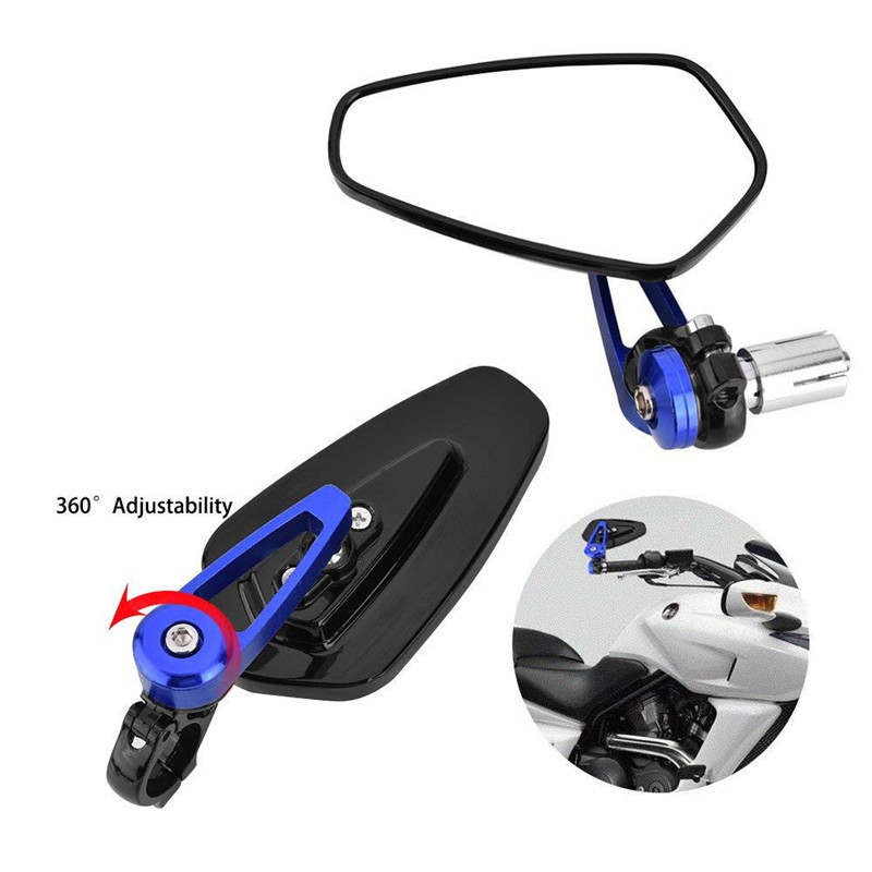 7/8" 22 mm-es univerzális alumínium motorkerékpár visszapillantó tükör kormányrúd végek oldalsó tükrök DUKE390 790 GSX Z400-hoz