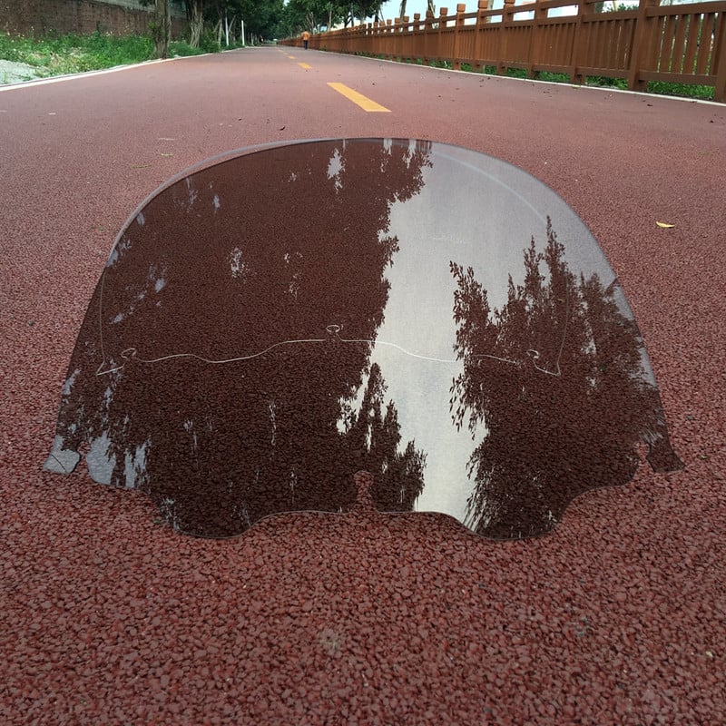 13" motocyklové dymové číre priehľadné čelné sklo pre Harley Touring Street Glide Electra Ultra Classic 1996-2013