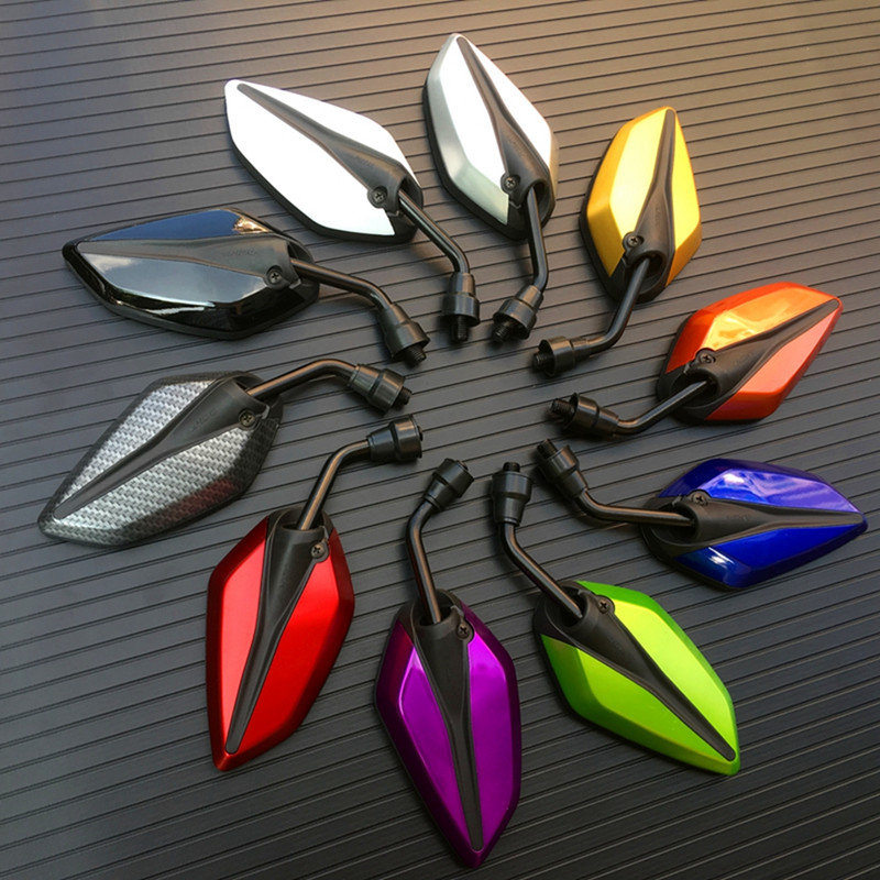 1 par univerzalnog motocikla Dirt Bike ATV mopeda skutera 10 mm retrovizora univerzalnog za Hondu Yamahu