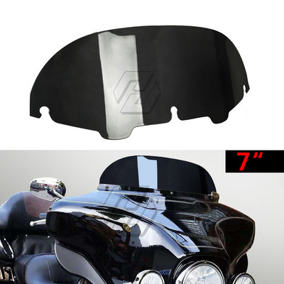 Smoke 7" Калъф за предно стъкло за предно стъкло на мотоциклет за Harley Touring Electra Glide 1996-2013
