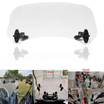 Extensie universală pentru parbriz pentru motocicletă, spoiler reglabil, deflector de parbriz cu clemă pentru KAWASAKI, pentru BMW, pentru HONDA