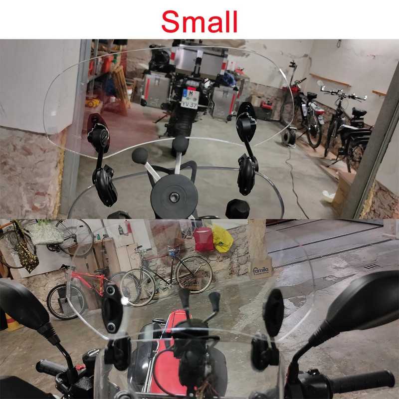 Univerzális motorkerékpár szélvédő hosszabbító állítható légterelő szorító szélvédő terelő KAWASAKI-hoz BMW-hez HONDA-hoz