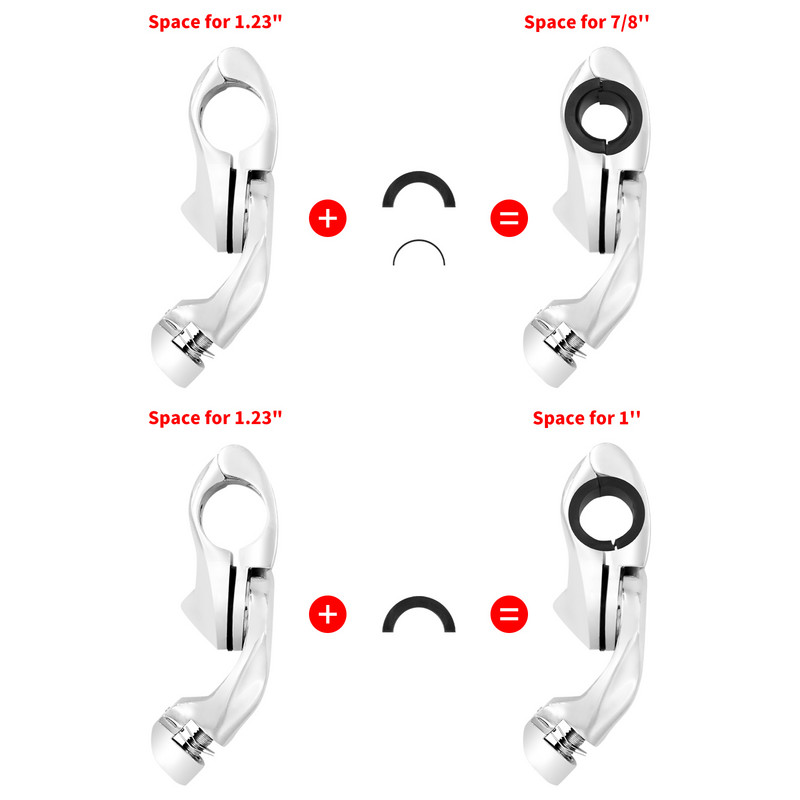 32 mm-es motorkerékpár 1,25 hüvelykes autópálya-rúdbilincs-rögzítő szögletes motorvédők Harley Touring Dyna Fatboy Sofatil Sportster XL883 1200-hoz