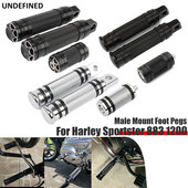 Motorkerékpár recézett lábcsapok váltócsapszeg Harley Sportster 883 1200 Dyna Softail Fat Boy Breakout Touring Road Kinghez