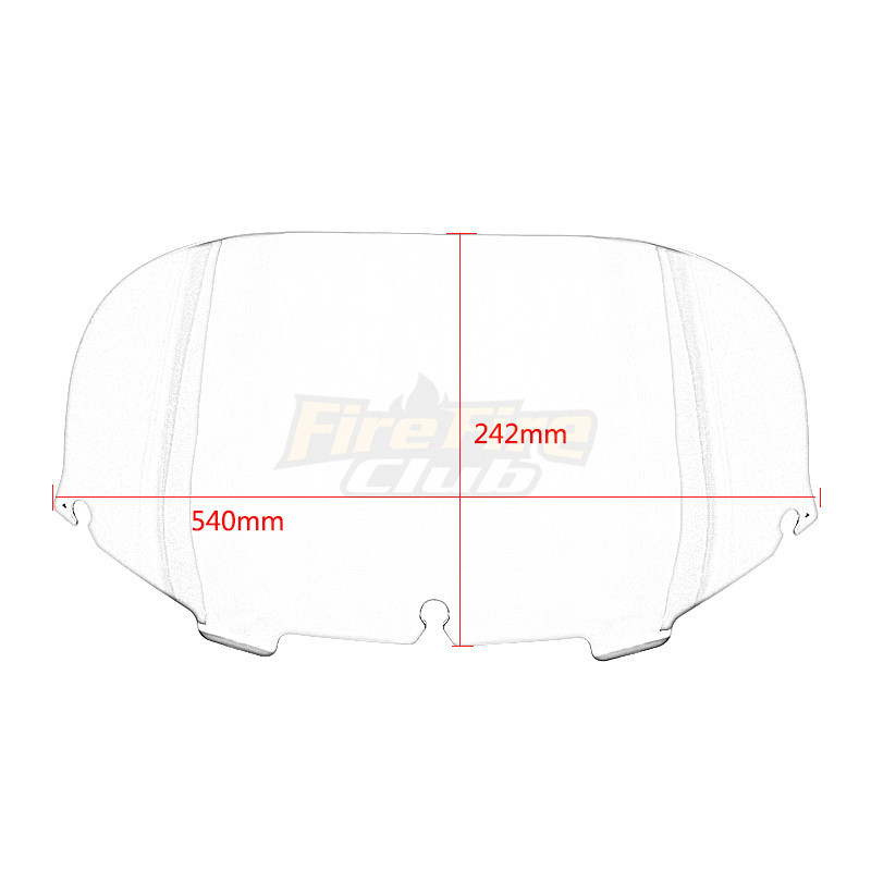 Motorkerékpár tartozékok a Harley Electra Street Glide FLHX Touring 1996-2013 Wave szélvédő szélvédő burkolatához