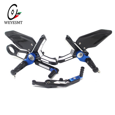 BMW M1000RR S1000RR 2020 2021 lábkészlethez Carbon & CNC lábtartó állító hátsó rész sebességváltó kar motorkerékpár tartozékokkal