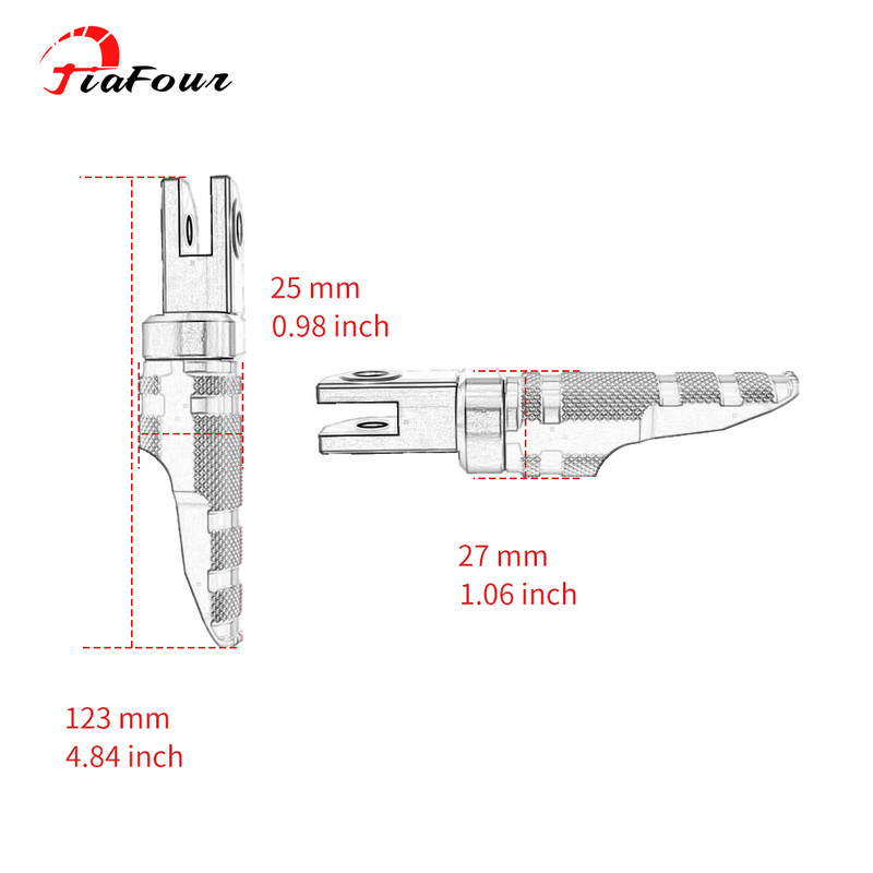 Vhodné pre SpeedTwin 1200 TRIDENT 660 Daytona 675/R StreetTriple 675/R/RX Speed Twin 1200 predné stupačky, opierka nôh, pedál