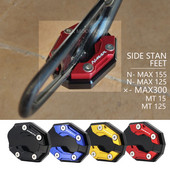 Motorkerékpár-tartozékok oldalsó állvány YAMAHA NMAX155 N MAX NMAX 155 125 NMAX125 támasztólemez hosszabbító támasztó lábpárna alaphoz