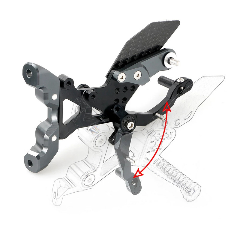 Pre BMW S1000RR 2021, nastaviteľné zadné opierky na nohy z uhlíkových vlákien, opierky na nohy, zadná sada stúpačiek K67 S1000, príslušenstvo pre motocykle