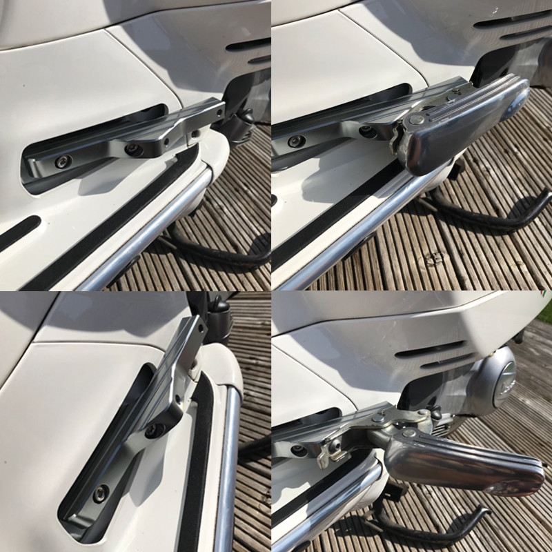 Új utas lábszár hosszabbítók, meghosszabbított lábtartók GT GTS GTV 60 125 200 250 300 300ie motorkerékpár-tartozékokhoz