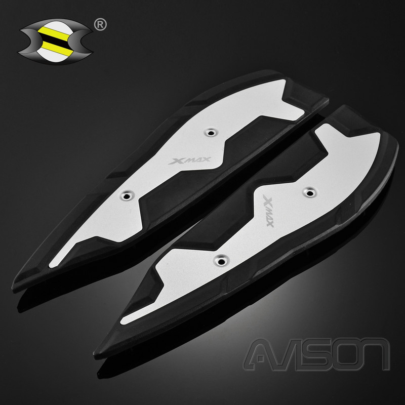 Pre XMAX300, XMAX 125 250 300 400, predné a zadné pedále, doska 2017-2022, hliníkové pedále, upravená protišmyková opierka nôh.