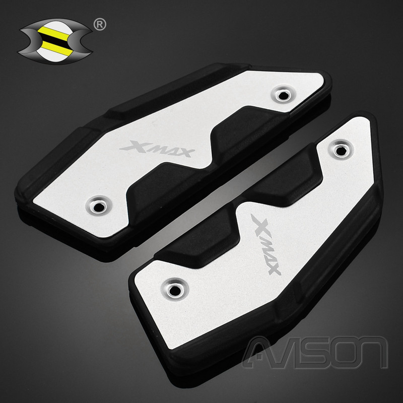 Pre XMAX300, XMAX 125 250 300 400, predné a zadné pedále, doska 2017-2022, hliníkové pedále, upravená protišmyková opierka nôh.