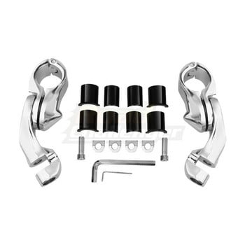 Μοτοσικλέτα Universal Highway Bar Foot Pegs Engine Guard Pedal Foot For Harley Touring Road Electra Street Glide King XL 883 1200