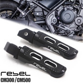 Honda Rebel500 Rebel300 CMX500 CMX300 Rebel CMX 500 300 motorkerékpár-tartozékokhoz CNC alumínium hátsó utas lábtartók pedálok