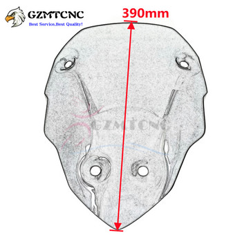 4 мм удебелено предно стъкло за DUCATI MULTISTRADA MTS V4/S SPORT 2020-2022 Предно стъкло Дефлектор за предно стъкло 560 мм 390 мм