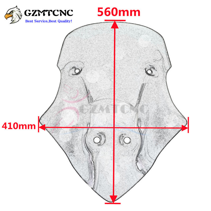 4mm zosilnené čelné sklo pre DUCATI MULTISTRADA MTS V4/S SPORT 2020-2022, deflektor čelného skla 560mm 390mm