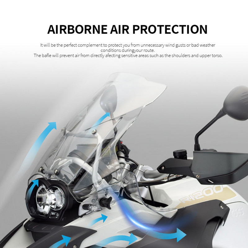 Szélvédő BMW R 1200 GS 1200 ADV R1200GS Adventure 2004 - 2012-hez Tartozékok Oldalsó szélvédő burkolat Szélvédő terelő