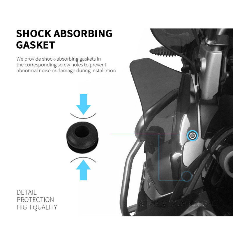Szélvédő BMW R 1200 GS 1200 ADV R1200GS Adventure 2004 - 2012-hez Tartozékok Oldalsó szélvédő burkolat Szélvédő terelő