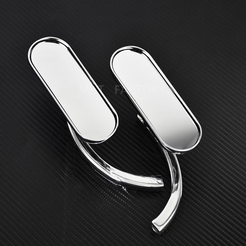 2 DB Motorkerékpár mini ovális oldalsó tükrök 8 mm 10 mm Harley Sportster XL 1200 883 Touring Dyna Softail Cruiser Chopper Bobberhez