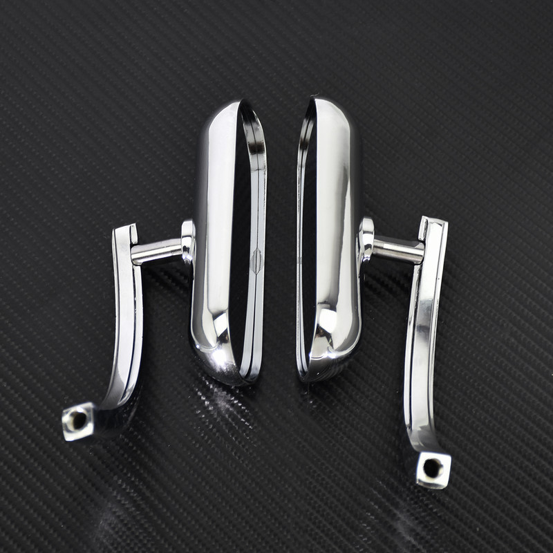 2 DB Motorkerékpár mini ovális oldalsó tükrök 8 mm 10 mm Harley Sportster XL 1200 883 Touring Dyna Softail Cruiser Chopper Bobberhez