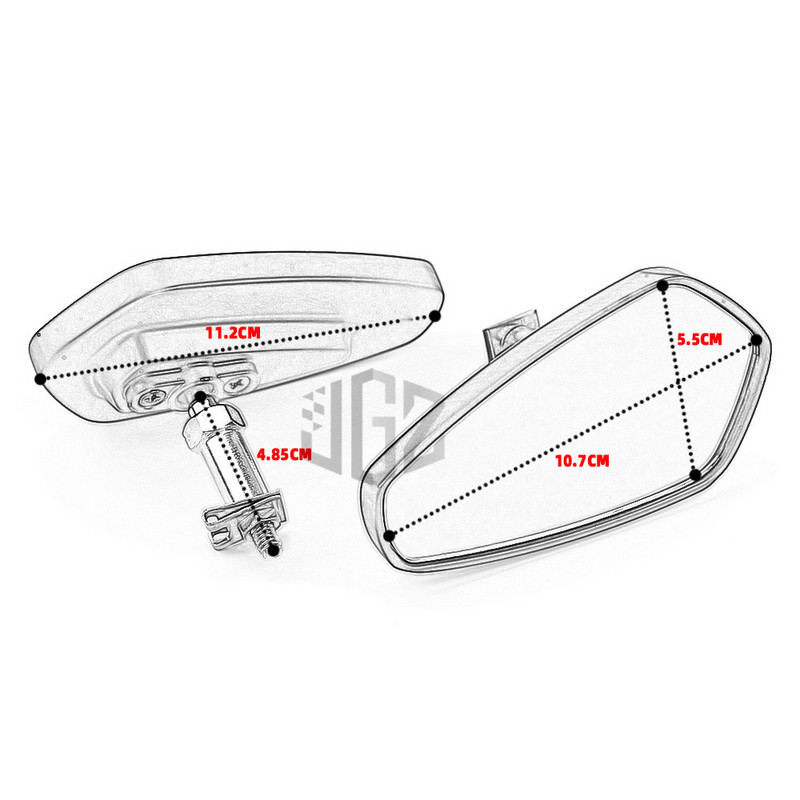 Motorkerékpár-tartozékok CNC alumínium hátsó visszapillantó tükrök kék üveg pár YAMAHA XMAX 250 300 400 2017 - 2021 2022 2023