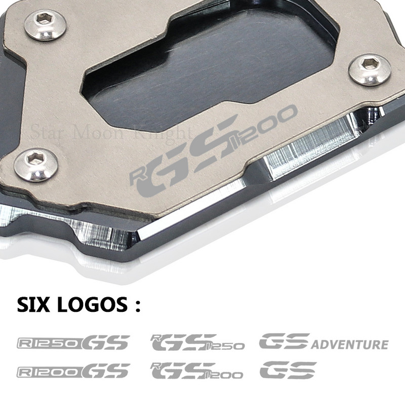 Pre BMW R1250GS Adventure R 1200 GS LC R1200GS Adv CNC stojan, bočný stojan, predlžovacia podložka, LOGO R1200GS R1250GS