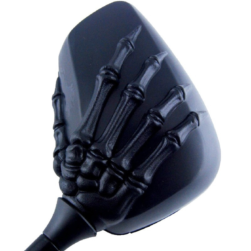 Suporuotas motociklas veidrodinis skeletas kaukolė Ranka letenė šoninis galinio vaizdo veidrodžiai LED posūkio signalo lemputė 8 mm 10 mm universali motociklo dalis