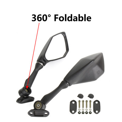 Ninja mootorratta tahavaatepeeglitele Kawasaki Ninja 125 250 300 400 650 1000 H2 H2R ZX6R ZX10R ZX14R jaoks