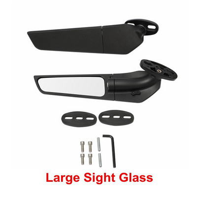 Oglinzi retrovizoare rotative reglabile cu aripi de vant universale pentru Yamaha R6 R1 R3 YZF R125 CBR650R CBR Kawasaki Ninja 400 650 ZX6R H2