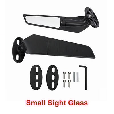 Oglinzi retrovizoare rotative reglabile cu aripi de vant universale pentru Yamaha R6 R1 R3 YZF R125 CBR650R CBR Kawasaki Ninja 400 650 ZX6R H2