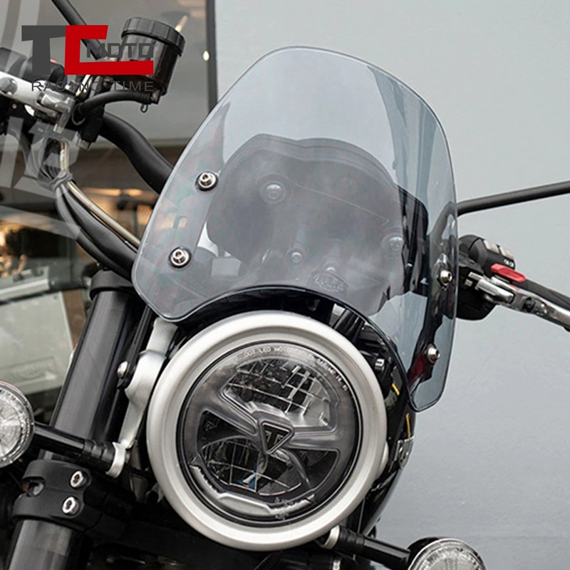 Esiklaasi esiklaasi deflektori kaitse tuuleklaasi jaoks Triumph Street Twin Bonneville Scrambler 1200 XE XC BE 2019 2020 2021