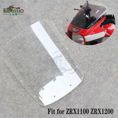 Vhodné pre čelné sklo motocykla Kawasaki ZRX1100 ZRX1200, 39 mm číre, ZRX 1100 1999 - 2000, ZRX 1200 2001 - 2005 2002 2003